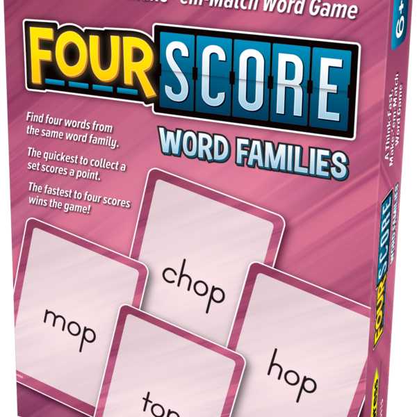 Four Score Card Game: Word Families