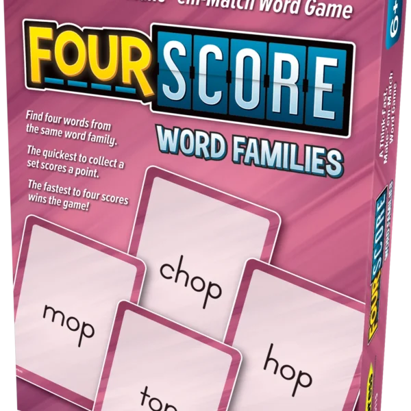 Four Score Card Game: Word Families
