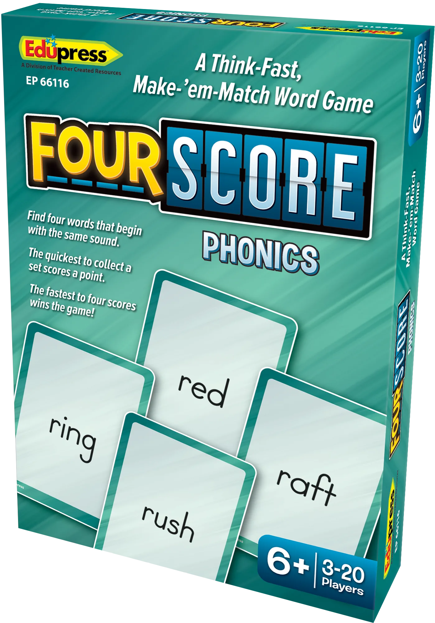 Four Score Card Game: Phonics