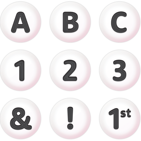 Friendship Beads Circle Letters