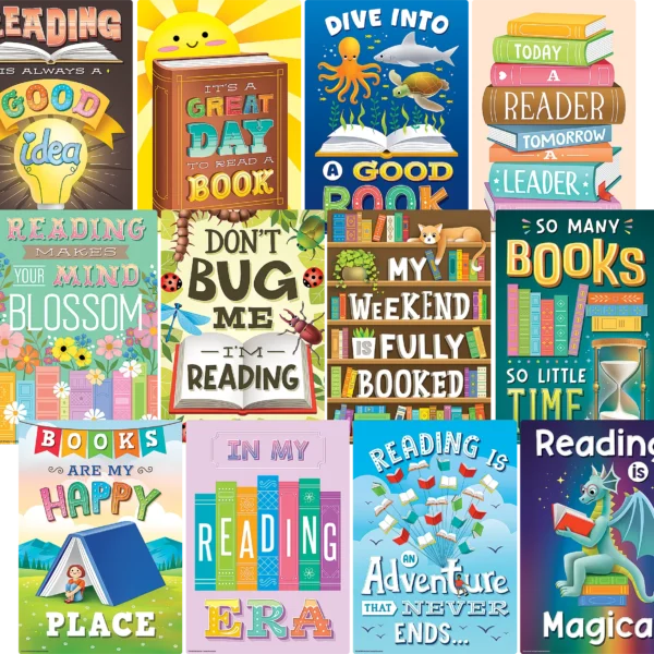 Reading Is Fun Small Poster Pack