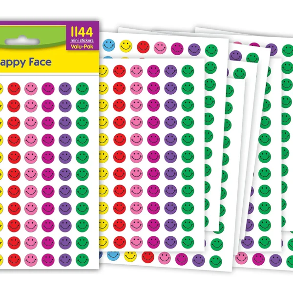 Happy Face Mini Stickers Valu-Pak