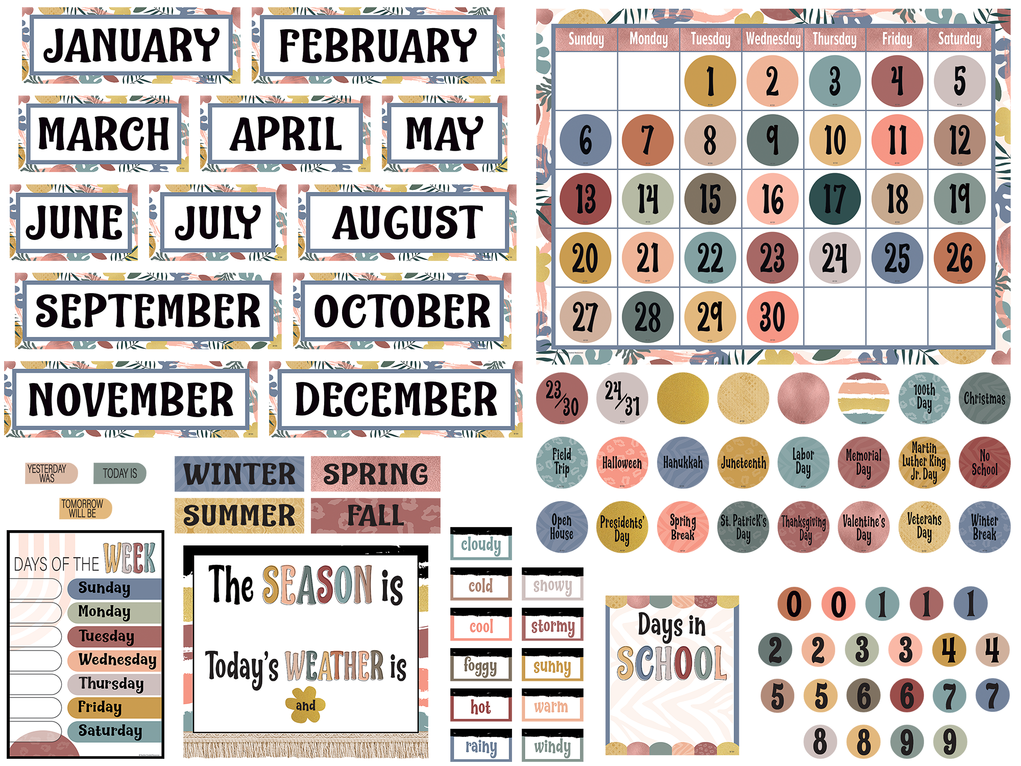 Wonderfully Wild Calendar Bulletin Board - Image 2