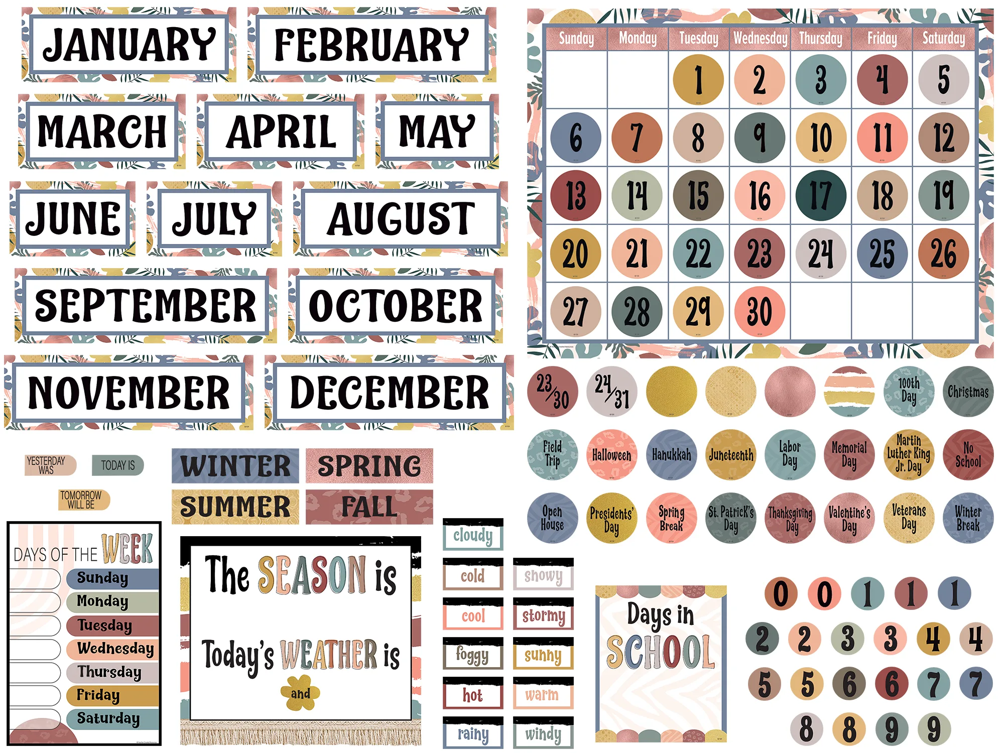 Wonderfully Wild Calendar Bulletin Board - Image 2