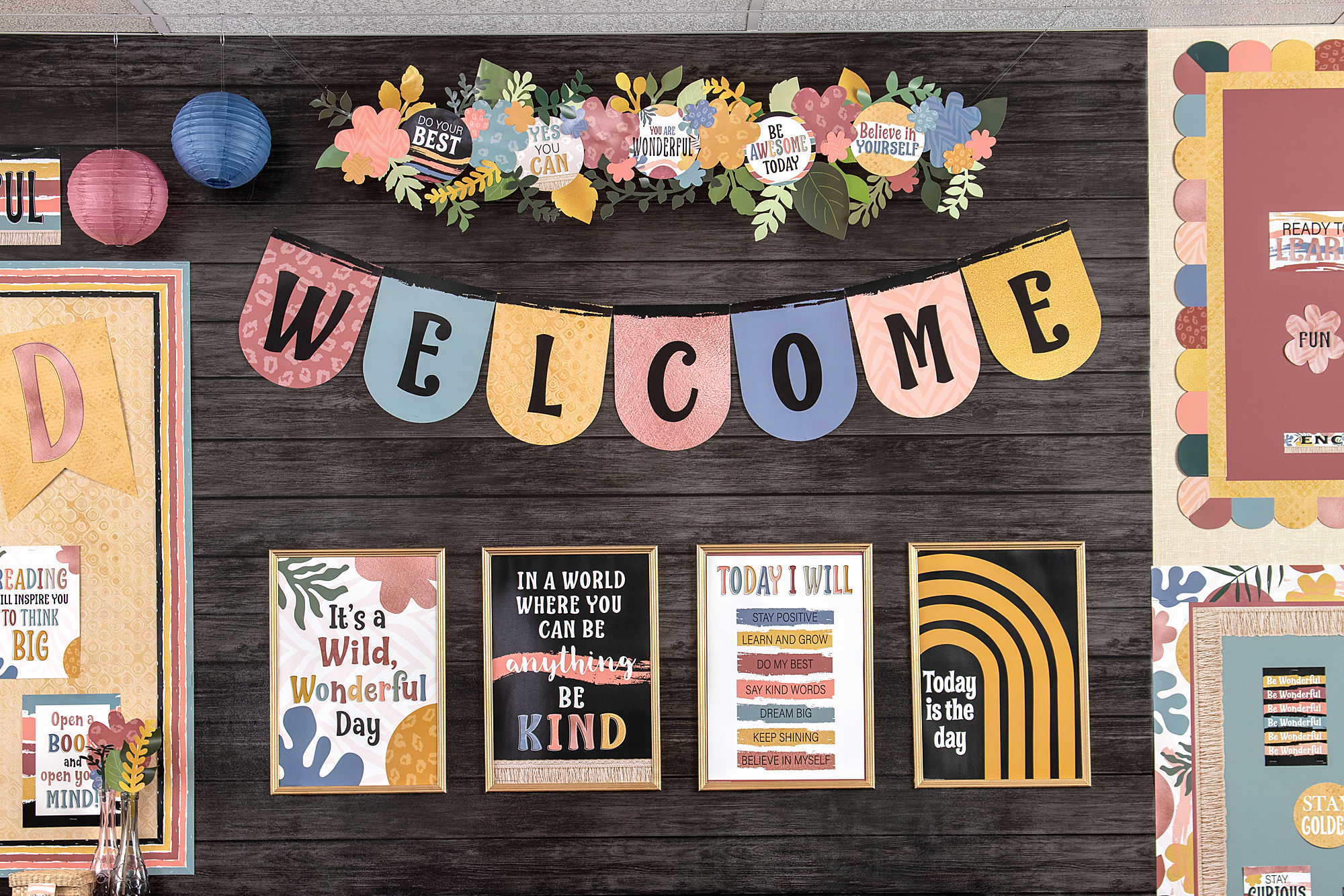 Wonderfully Wild Welcome Bunting Bulletin Board - Image 2