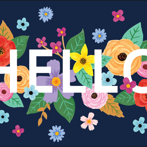 Wildflowers Hello Postcards