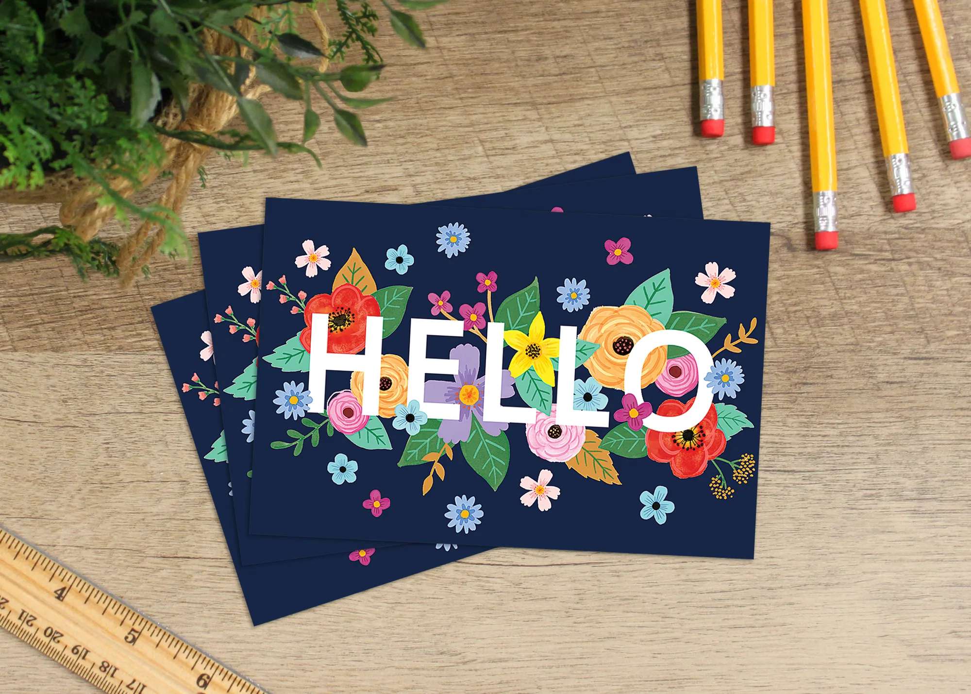 Wildflowers Hello Postcards - Image 2