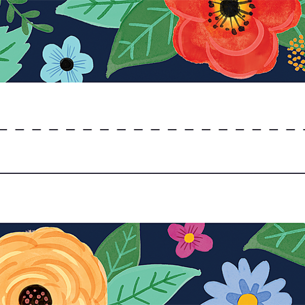 Wildflowers Flat Name Plates