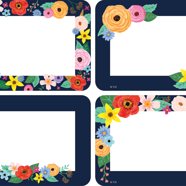 Wildflowers Name Tags/Labels - Multi-Pack