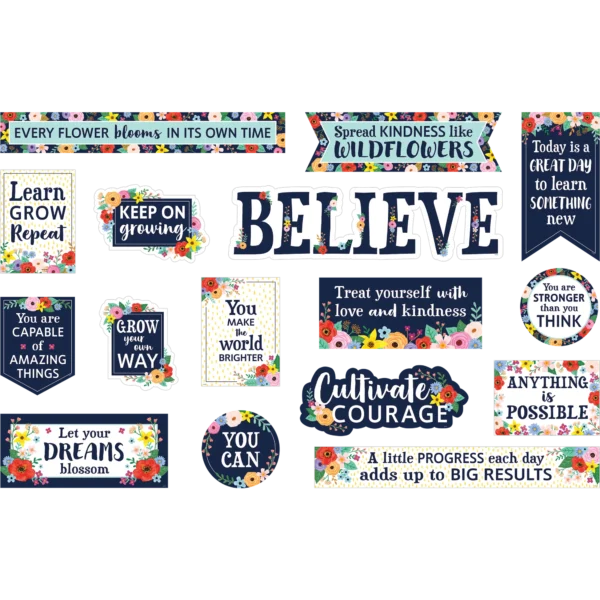 Wildflowers Mini Bulletin Board