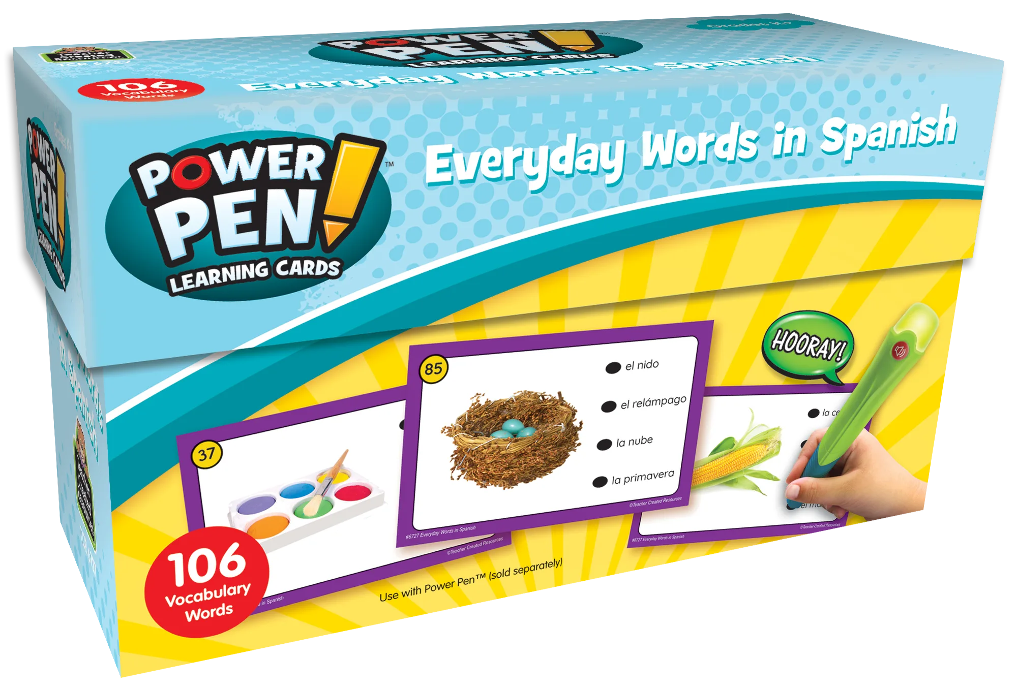 Power Pen Learning Cards: Everyday Words in Spanis