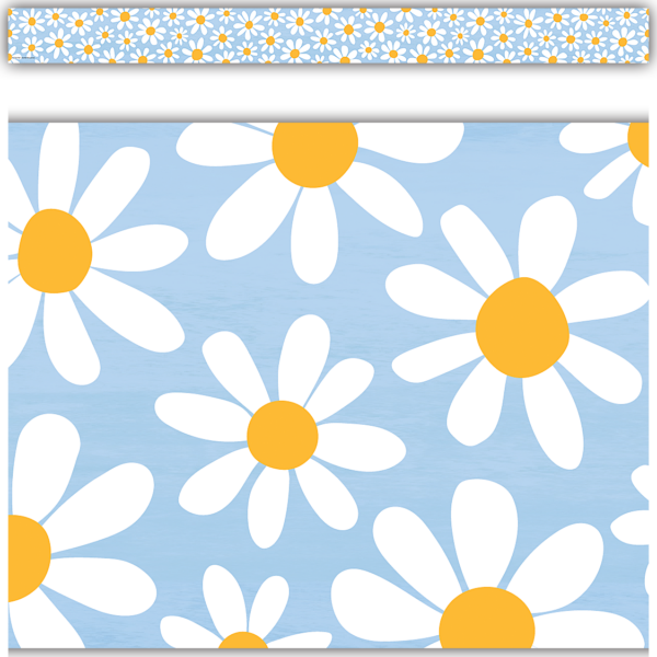 Daisies Straight Border Trim