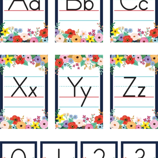 Wildflowers Alphabet Bulletin Board
