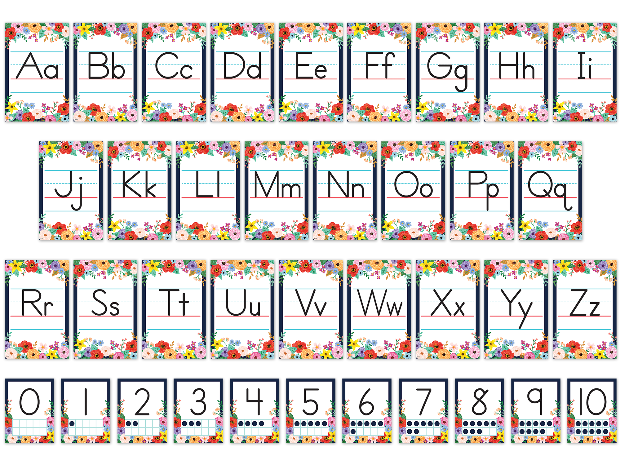 Wildflowers Alphabet Bulletin Board - Image 2