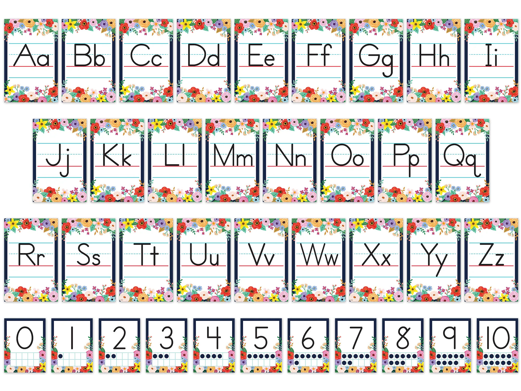 Wildflowers Alphabet Bulletin Board - Image 2