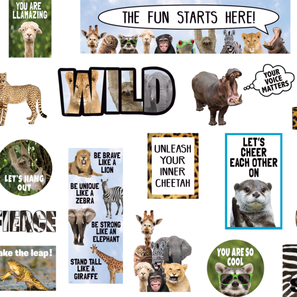 Go Wild Animals Mini Bulletin Board