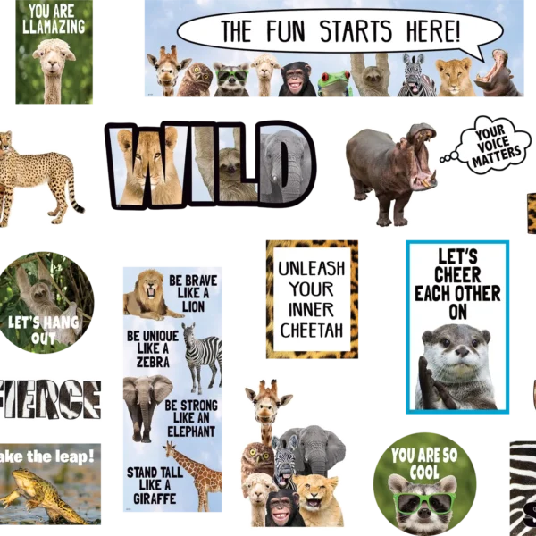 Go Wild Animals Mini Bulletin Board