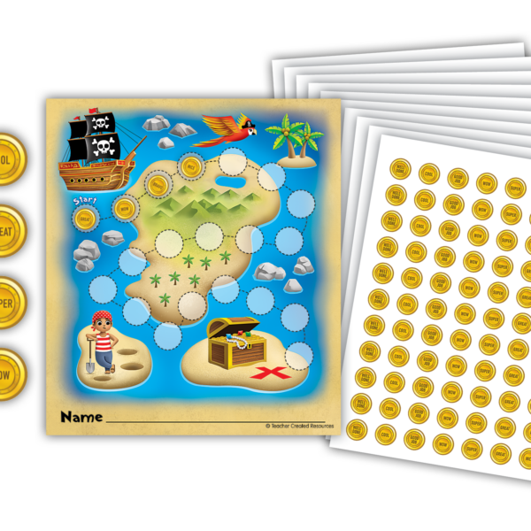 Treasure Hunt Reward Trackers with Stickers