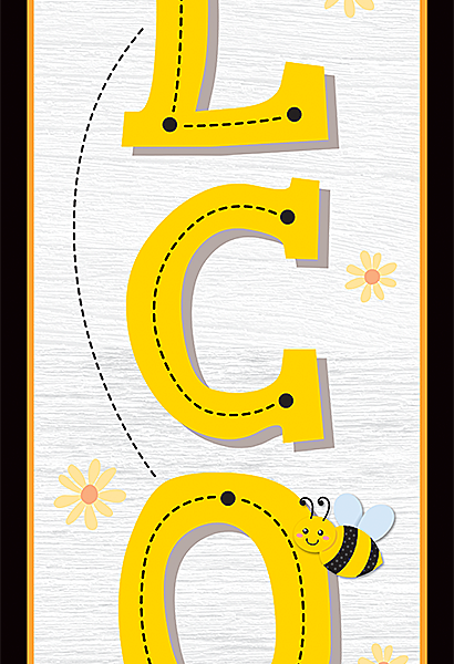Buzzing Bees Welcome Banner