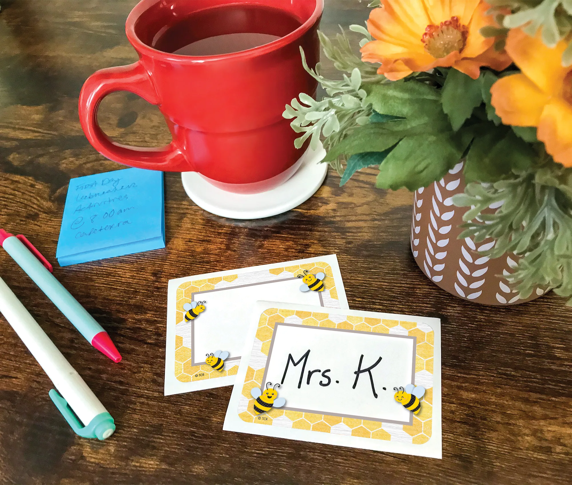 Buzzing Bees Name Tags/Labels - Multi-Pack - Image 2