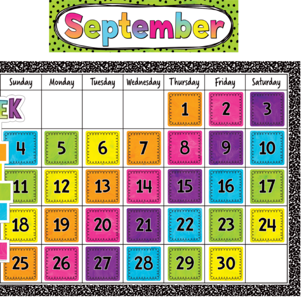 Brights 4Ever Calendar Bulletin Board