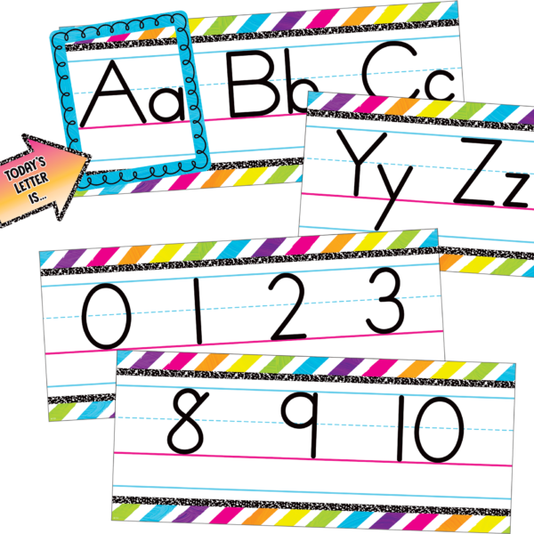 Brights 4Ever Alphabet Line Bulletin Board