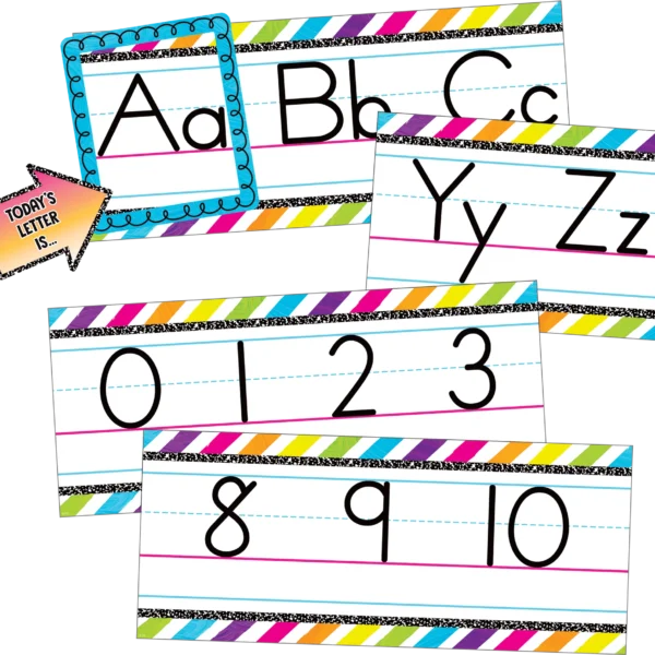 Brights 4Ever Alphabet Line Bulletin Board