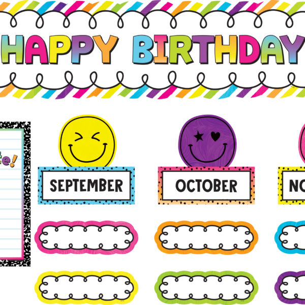 Brights 4Ever Happy Birthday Mini Bulletin Board