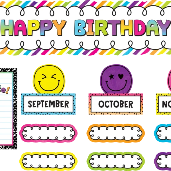 Brights 4Ever Happy Birthday Mini Bulletin Board