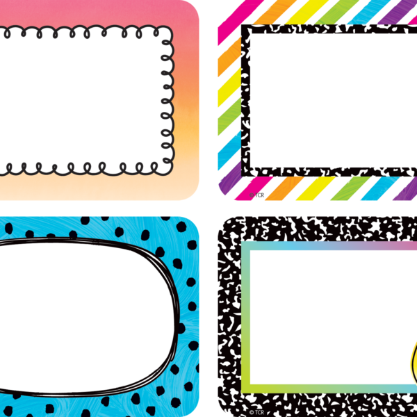 Brights 4Ever Name Tags/Labels - Multi-Pack
