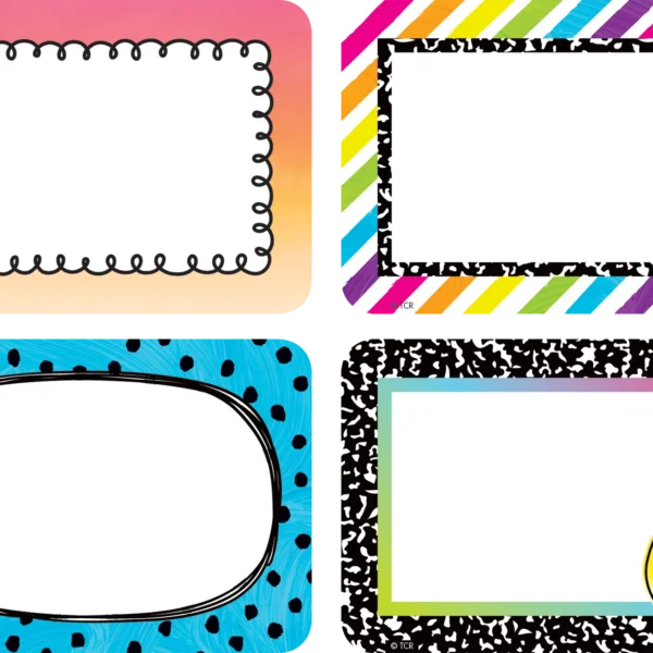 Brights 4Ever Name Tags/Labels - Multi-Pack