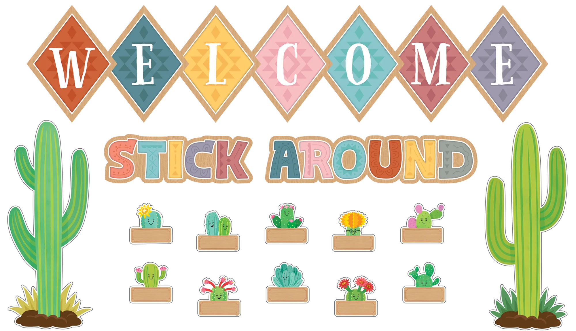 Happy Cactus Crew Welcome Bulletin Board