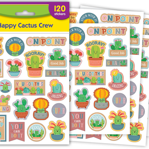 Happy Cactus Crew Stickers