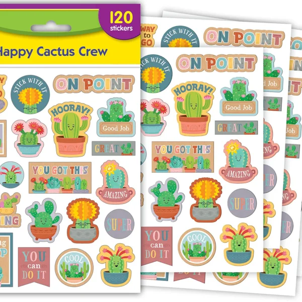 Happy Cactus Crew Stickers
