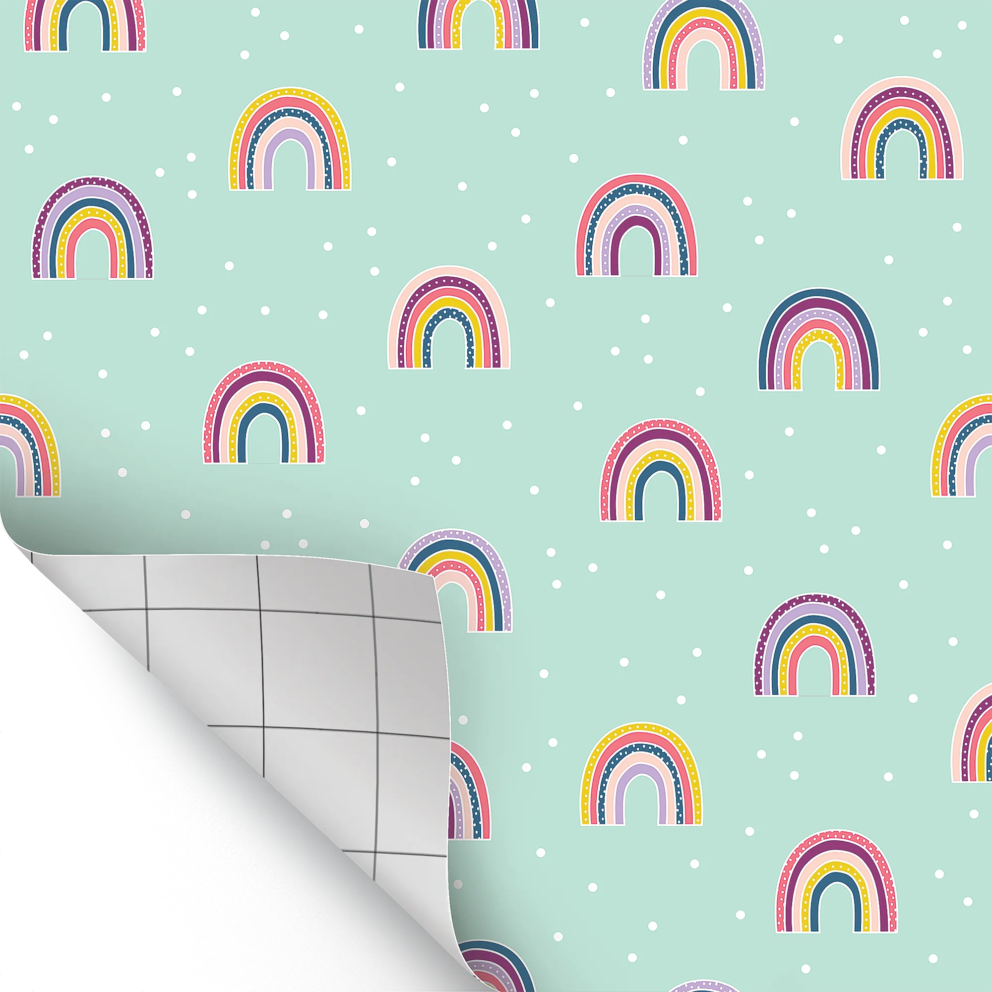 Oh Happy Day Rainbows Peel and Stick Decorative Paper