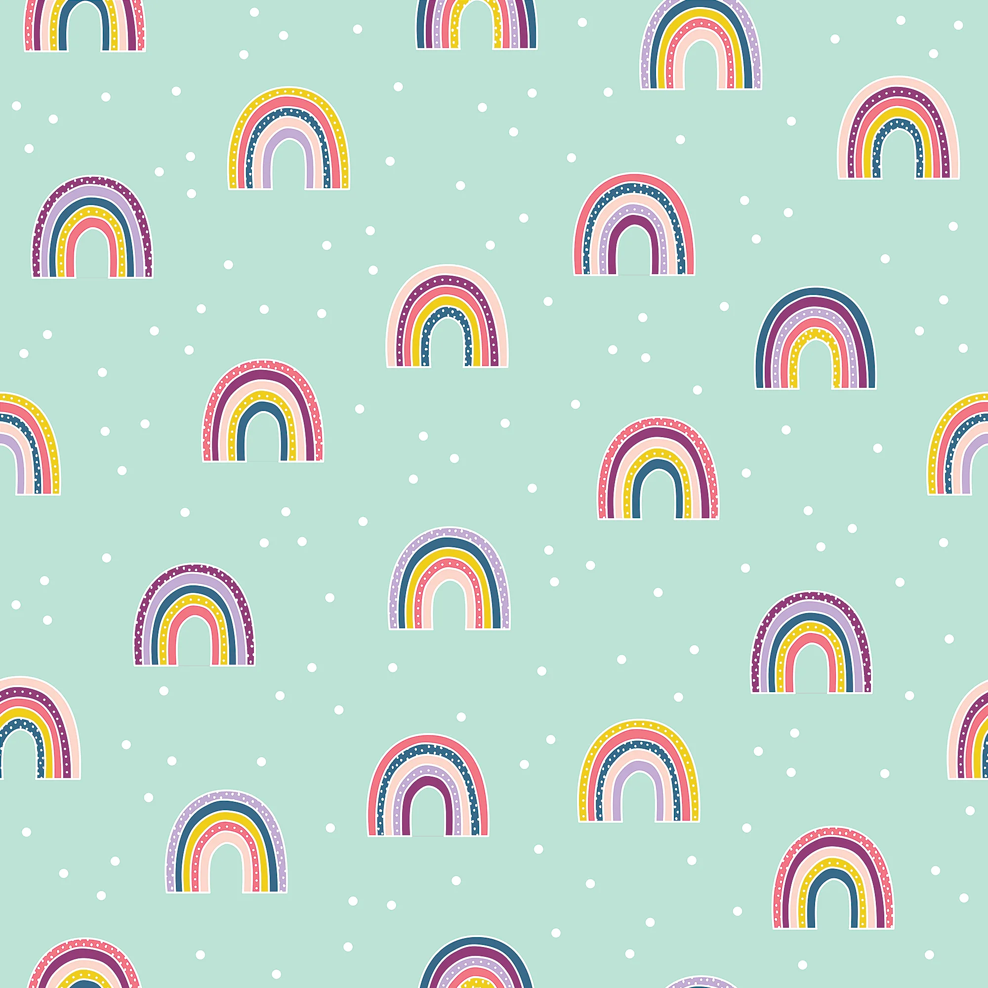 Oh Happy Day Rainbows Peel and Stick Decorative Paper - Image 2