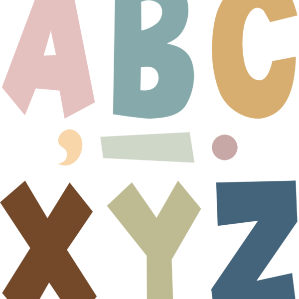 Everyone is Welcome 7" Fun Font Letters