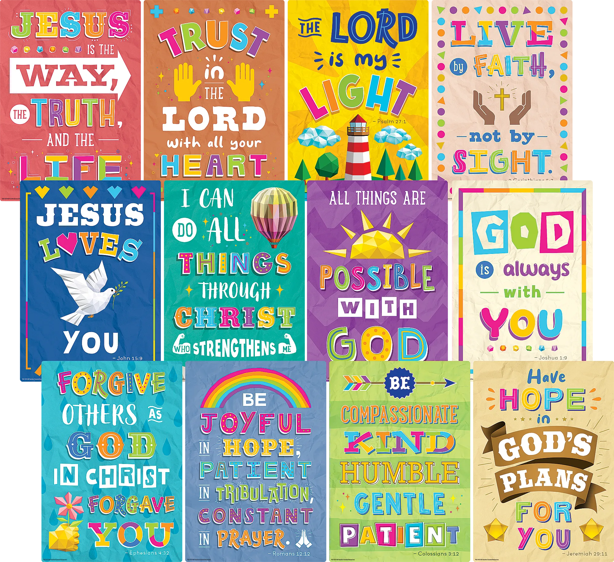 Bible Verses Small Poster Pack
