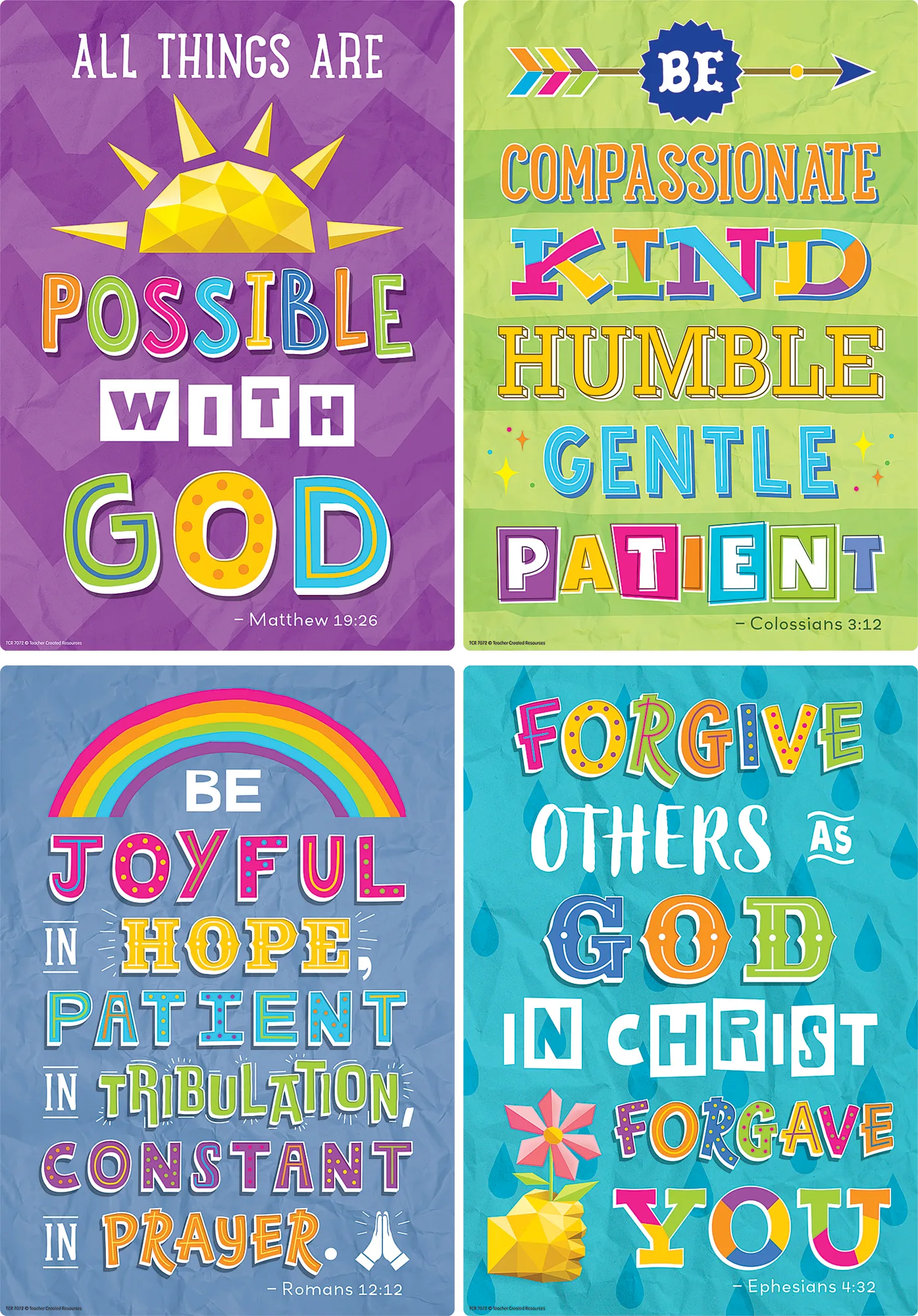 Bible Verses Small Poster Pack - Image 2