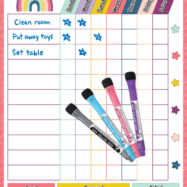 Oh Happy Day Dry-Erase Magnetic Reward Chart