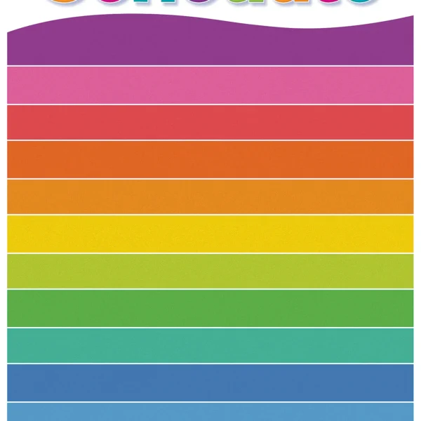 Colorful Schedule Write-On/Wipe-Off Chart