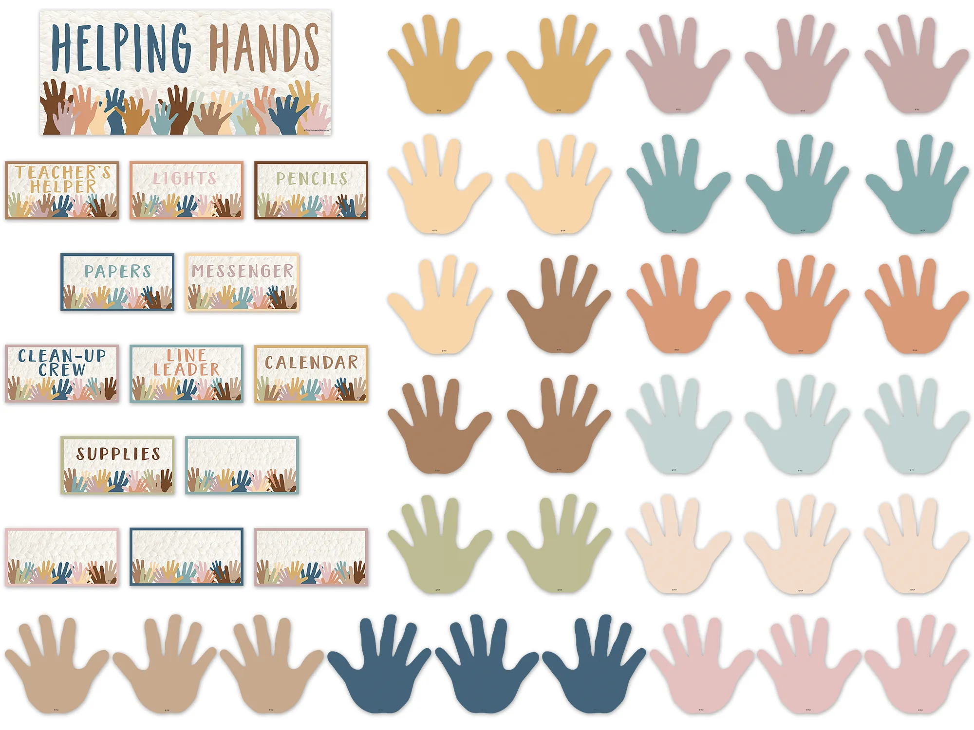 Everyone is Welcome Helping Hands Mini Bulletin Board - Image 2