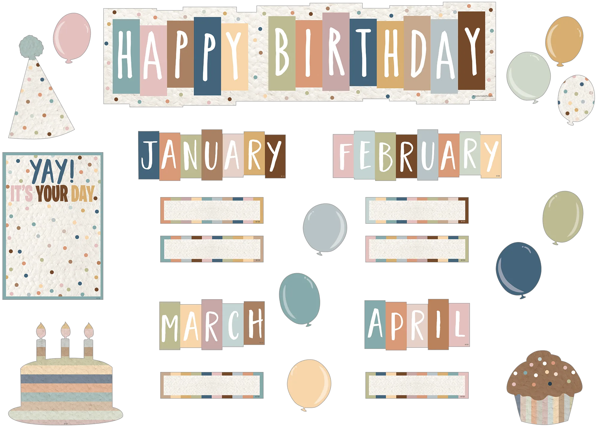 Everyone is Welcome Happy Birthday Mini Bulletin Board