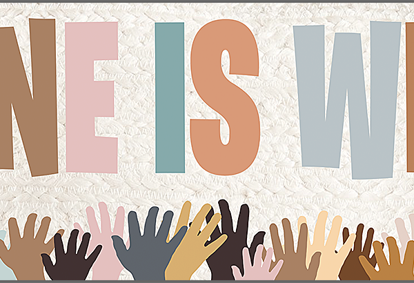 Everyone is Welcome Helping Hands Banner