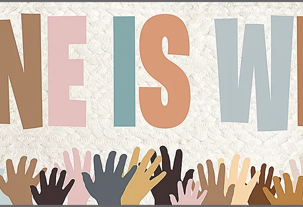 Everyone is Welcome Helping Hands Banner