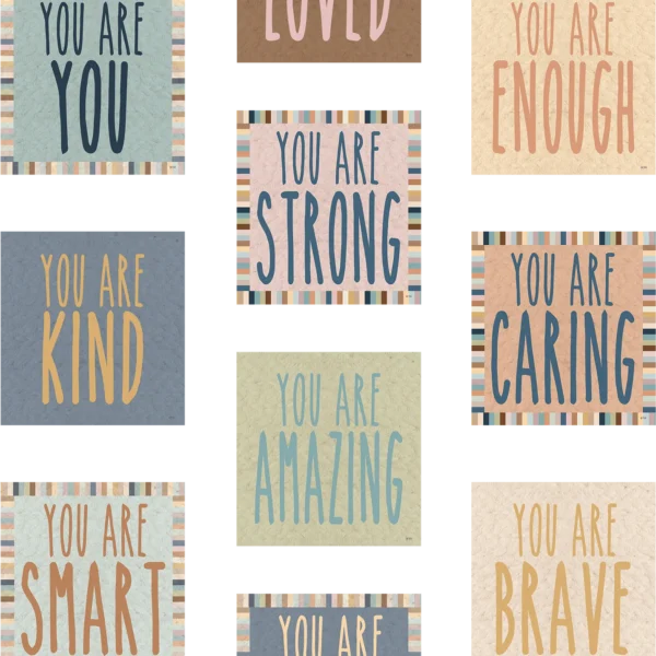 Everyone is Welcome Positive Affirmations Accents