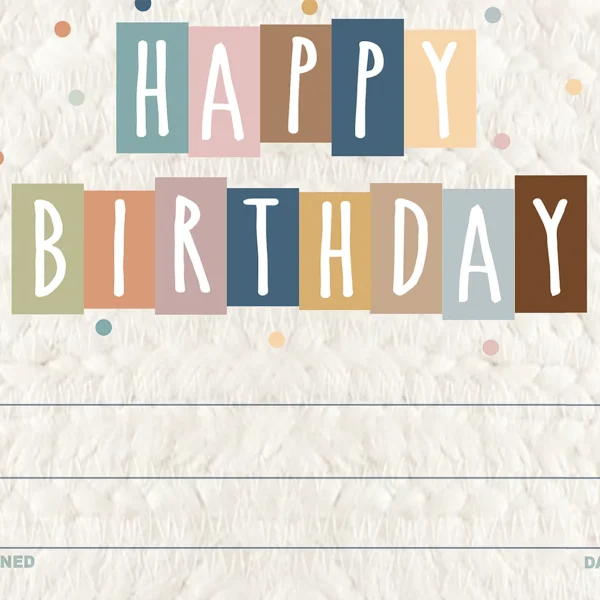 Everyone is Welcome Happy Birthday Awards