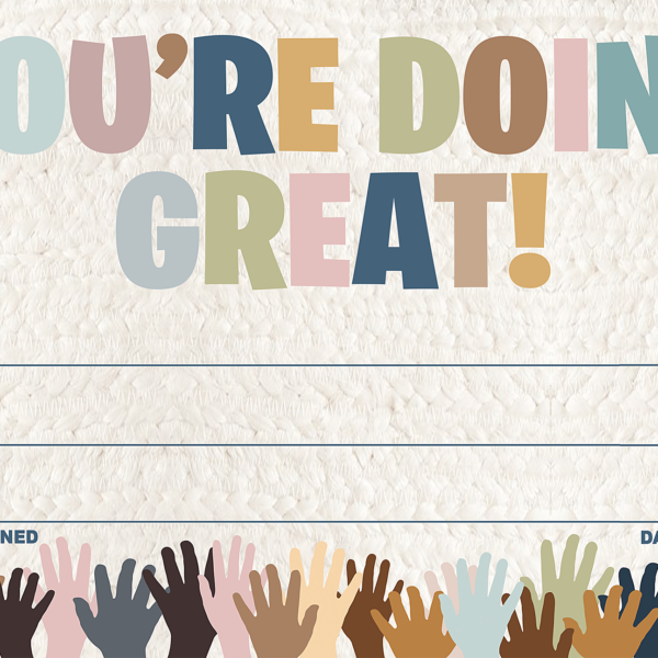 Everyone is Welcome You're Doing Great! Awar