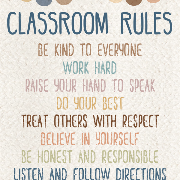 Everyone is Welcome Classroom Rules Chart