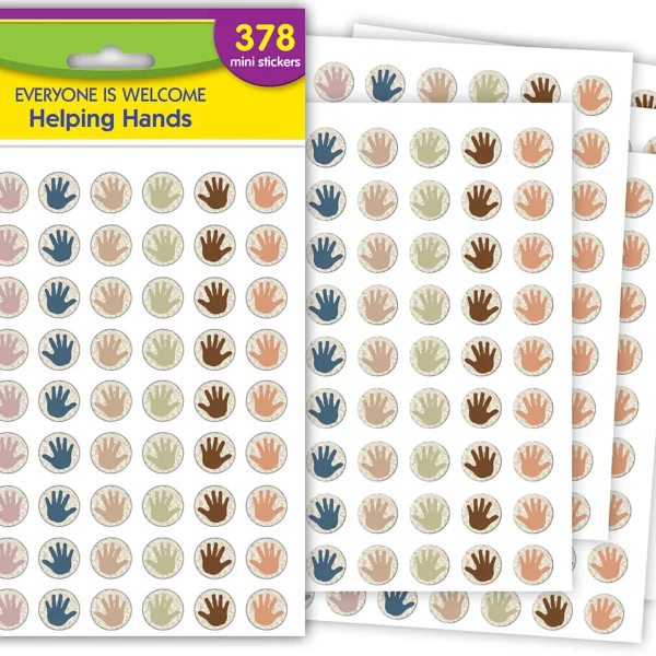 Everyone is Welcome Helping Hands Mini Stickers